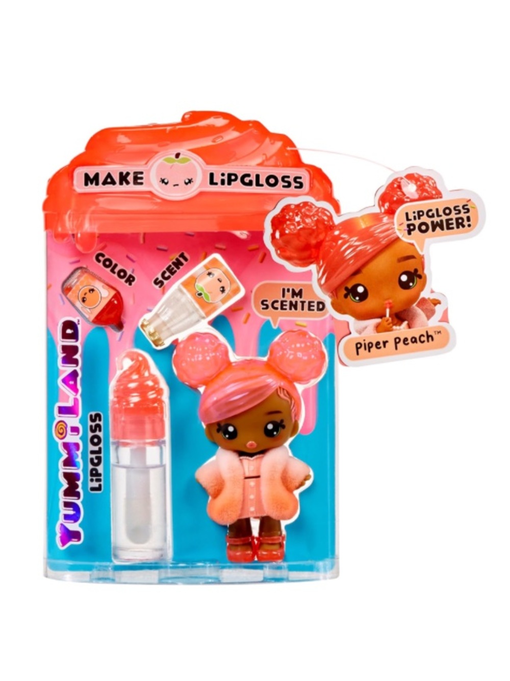 YummiLand Piper Peach Lipgloss Doll - Pink/Peach